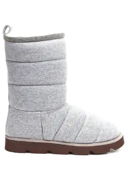 BRUNELLO CUCINELLI: Серые угги 