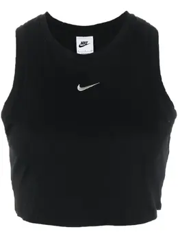 Nike: Чёрный топ 