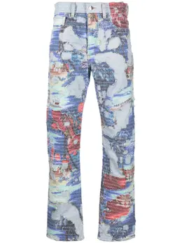 AMIRI: Прямые джинсы 