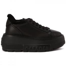 Casadei: Чёрные кроссовки 
