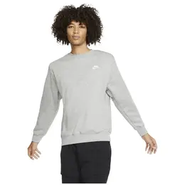 NIKE: Серый свитшот  Club