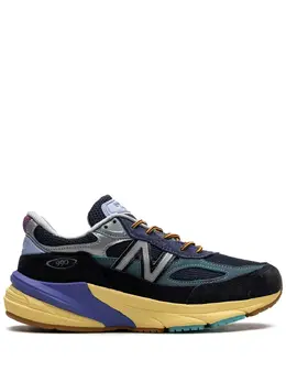 New Balance: Голубые кроссовки  990