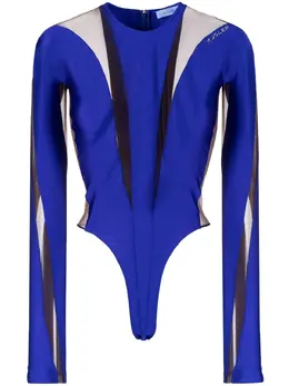 Mugler: Фиолетовый боди 