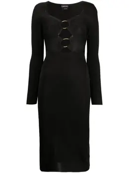 TOM FORD: Платье миди 