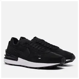 NIKE: Чёрные кроссовки  Waffle One