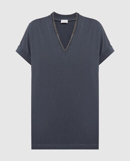 Brunello Cucinelli: Сірі футболки 