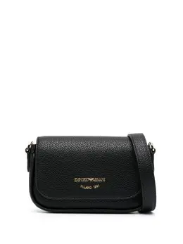 Emporio Armani: Чёрная сумка через плечо 