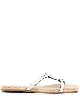 Tory Burch: Белые сандалии  Miller