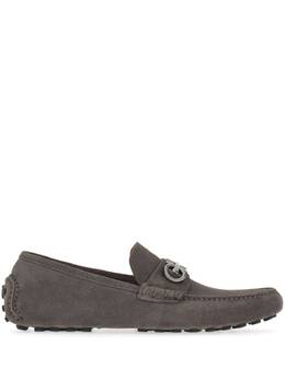 Ferragamo: Тёмные туфли  Gancini