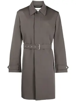 Lanvin: Плащ с английским воротником 