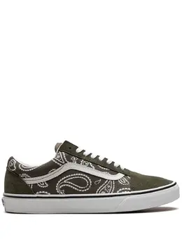 Vans: Зелёные кроссовки  Old Skool