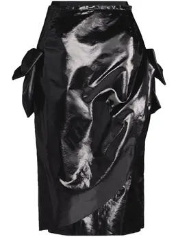Maison Margiela: Юбка с бантом 