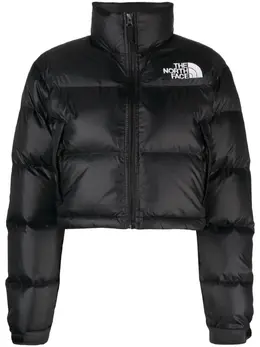 The North Face: Чёрная куртка  Nuptse