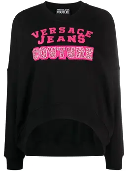 Versace Jeans Couture: Свитшот со стразами 