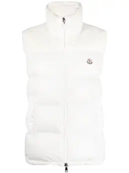 Moncler: Белый жилет 