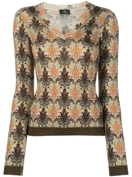 ETRO: Коричневый свитер 
