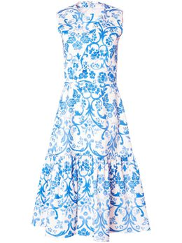 Carolina Herrera: Платье с принтом 