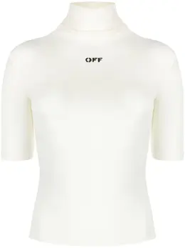 Off-White: Топ с принтом 
