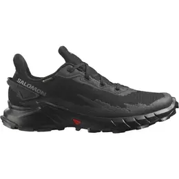 Salomon: Чёрные кроссовки 