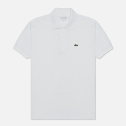 Lacoste: Белое поло 
