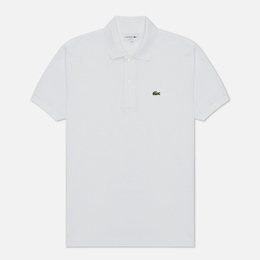 Lacoste: Белое поло 
