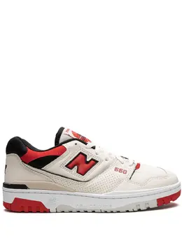 New Balance: Белые кроссовки  550