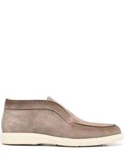 Santoni: Бежевые мокасины 