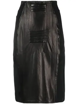 Jean Paul Gaultier Pre-Owned: Кожаная юбка 