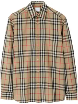 Burberry: Винтажная рубашка  Vintage Check