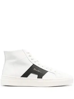Santoni: Белые кроссовки 