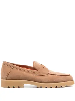 Santoni: Светлые туфли 