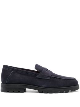 Santoni: Голубые туфли 