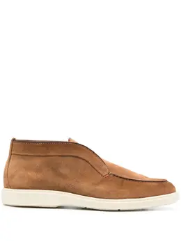 Santoni: Коричневые мокасины 