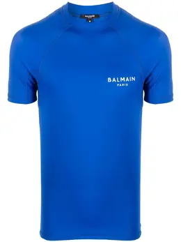 Balmain: Футболка с принтом 