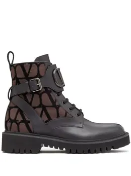 Valentino Garavani: Чёрные ботинки 