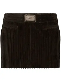 Dolce & Gabbana: Бархатная юбка  Velvet