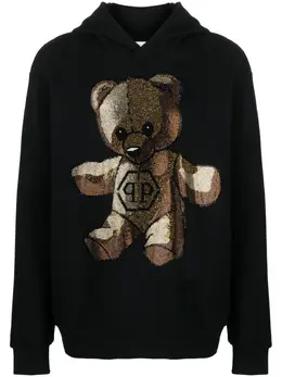 Philipp Plein: Чёрная толстовка  Teddy Bear