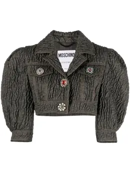 Moschino: Куртка со стразами 