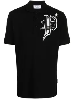 Philipp Plein: Чёрное поло  Skull