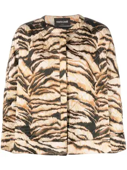 Roberto Cavalli: Куртка с животным принтом 