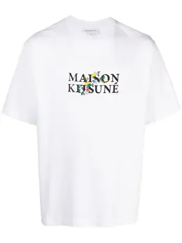 Maison Kitsuné: Футболка с принтом 