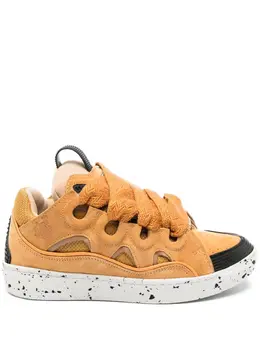 Lanvin: Жёлтые кроссовки  Curb