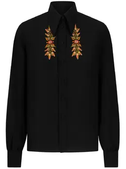 ETRO: Рубашка с вышивкой 