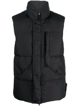 Stone Island: Чёрный жилет  Compass