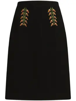 ETRO: Юбка с растительным принтом 