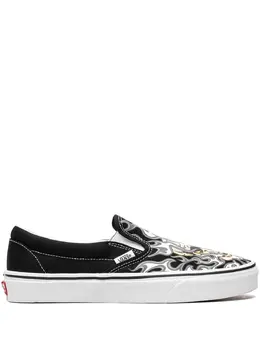 Vans: Чёрные мокасины  Classic Slip On