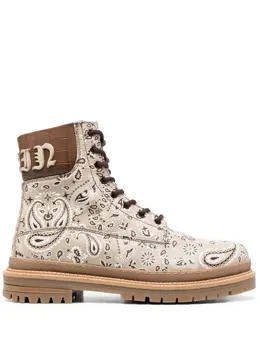 Philipp Plein: Светлые ботинки 