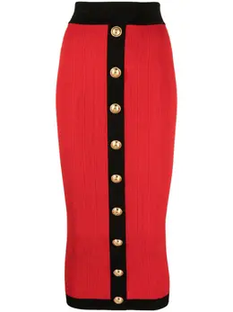 Balmain: Трикотажная юбка 