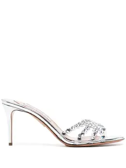 Aquazzura: Серебристые сандалии  Tequila