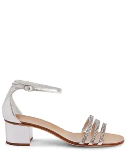 Giuseppe Zanotti: Серебристые сандалии 